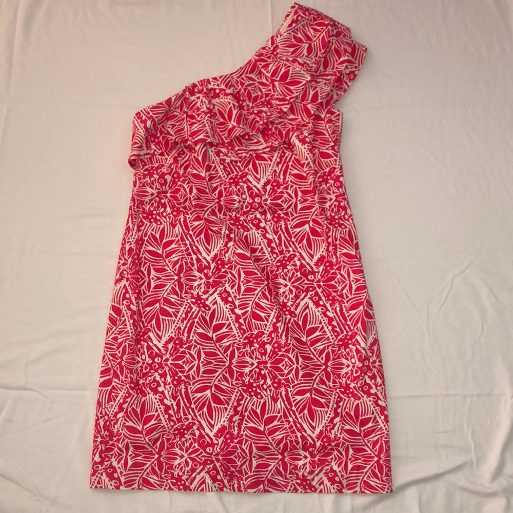 Lilly One Shoulder Shift Dress